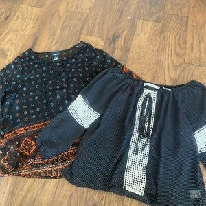 Black Bohemian Peasant Blouse Bundle